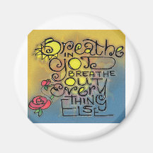 BREATHEa.jpg Fridge Magnet