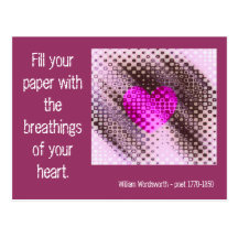 Breathings of The Heart Quote Post Cards
