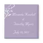 Breathless Dusty Lavendar Wedding Magnets