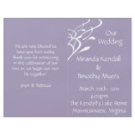 Breathless Dusty Lavendar Wedding Programs Flyers