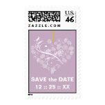 Breathless Save the Date Wedding Stamps-lilac