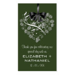 Breathless Wedding Favor Biz Favor Tag-forest Business Card Templates