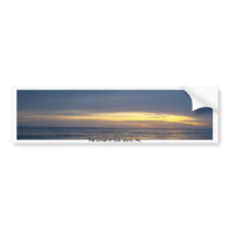 Breathtaking Sunset at Oak Island bumper stickers