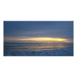 Breathtaking Sunset at Oak Island Photo Card Template