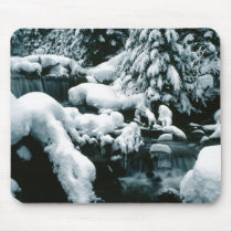 Breathtaking Winter Scene mousepads