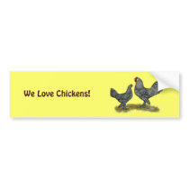 Breda Chickens Cuckoo Bumper Sticker