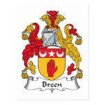 Breen Family Crest Postcard