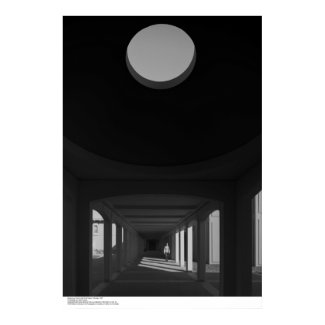 Breezeway, Dome and Small Figure, February, 1967 print