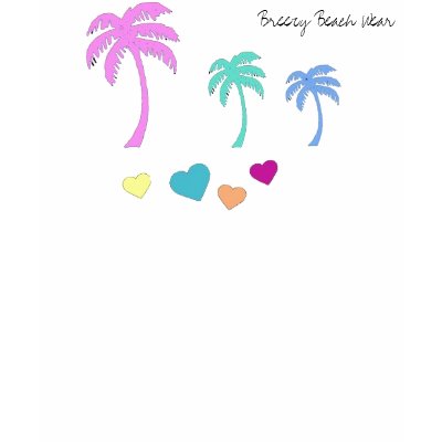 Breezy Beach Wear Retro 80s Beach Style T-shirt by breezybeachwear