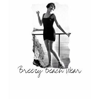 Breezy Beach Wear Vintage 1920s Beach Babe Logo shirt