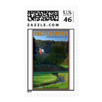 Breitenbrunn - Stream and Church Postage Stamp