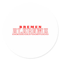 Bremen, Alabama City Design Sticker