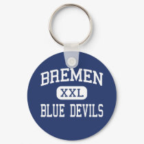 Bremen - Blue Devils - High - Bremen Georgia keychains