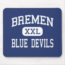Bremen - Blue Devils - High - Bremen Georgia Mouse Mat