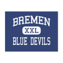 Bremen - Blue Devils - High - Bremen Georgia postcards by customteamsportswear Bremen - Blue Devils - High - Bremen Georgia postcards