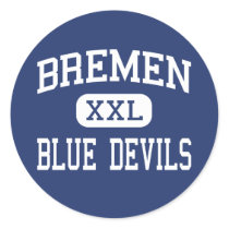 Bremen - Blue Devils - High - Bremen Georgia Sticker