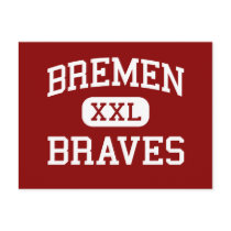 Bremen - Braves - High - Midlothian Illinois postcards by customteamsportswear Bremen - Braves - High - Midlothian Illinois postcards