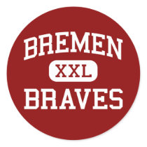 Bremen - Braves - High - Midlothian Illinois Stickers