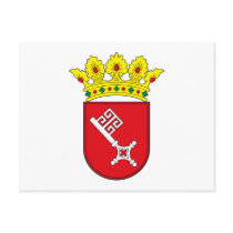 Bremen Coat of Arms Postcard by FlagTshirts Bremen Coat of Arms Postcard