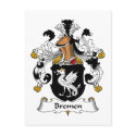 Bremen Family Crest postcards