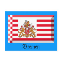 Bremen Flag Gem postcards by Vexillophile Bremen Flag Gem postcards