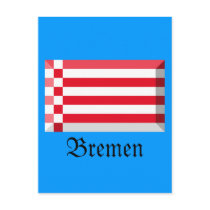 Bremen Flag Gem postcards by Vexillophile Bremen Flag Gem postcards