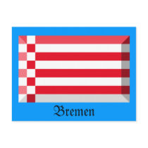 Bremen Flag Gem postcards by Vexillophile Bremen Flag Gem postcards