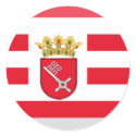 Bremen Flag Gem stickers by Vexillophile Bremen Flag Gem stickers