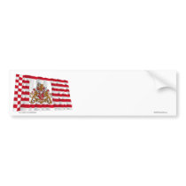 Bremen Flag with Greater Arms bumper stickers by Vexillophile Bremen Flag with Greater Arms bumper stickers