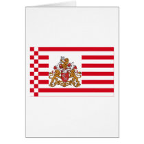 Bremen Flag with Greater Arms cards by Vexillophile Bremen Flag with Greater Arms cards