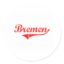 Bremen Georgia Classic Design Round Stickers