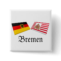 Bremen, Germany Flag Tiles Pins