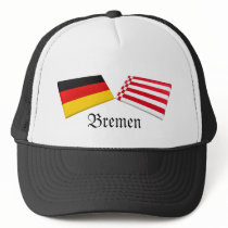 Bremen, Germany Flag Tiles hats by Vexillophile Bremen, Germany Flag Tiles hats