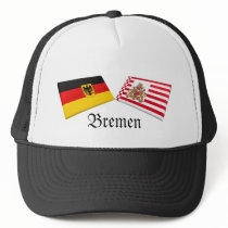 Bremen, Germany Flag Tiles hats by Vexillophile Bremen, Germany Flag Tiles hats
