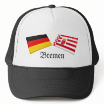 Bremen, Germany Flag Tiles hats by Vexillophile Bremen, Germany Flag Tiles hats