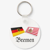 Bremen, Germany Flag Tiles keychains