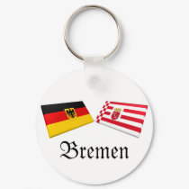 Bremen, Germany Flag Tiles keychains