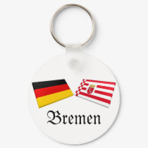 Bremen, Germany Flag Tiles keychains