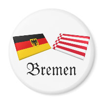 Bremen, Germany Flag Tiles magnets