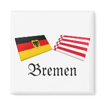 Bremen, Germany Flag Tiles magnets