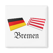 Bremen, Germany Flag Tiles magnets
