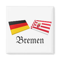 Bremen, Germany Flag Tiles magnets