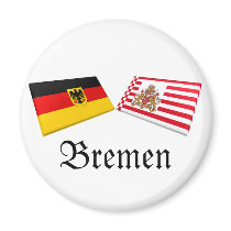 Bremen, Germany Flag Tiles magnets