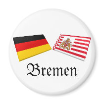 Bremen, Germany Flag Tiles magnets