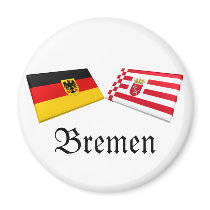 Bremen, Germany Flag Tiles magnets