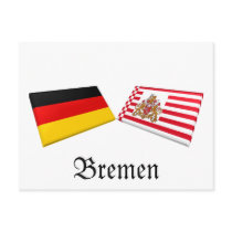 Bremen, Germany Flag Tiles postcards by Vexillophile Bremen, Germany Flag Tiles postcards