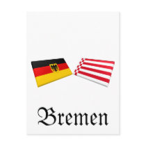 Bremen, Germany Flag Tiles postcards by Vexillophile Bremen, Germany Flag Tiles postcards