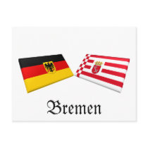 Bremen, Germany Flag Tiles postcards by Vexillophile Bremen, Germany Flag Tiles postcards