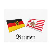 Bremen, Germany Flag Tiles postcards by Vexillophile Bremen, Germany Flag Tiles postcards