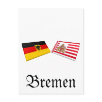 Bremen, Germany Flag Tiles postcards by Vexillophile Bremen, Germany Flag Tiles postcards